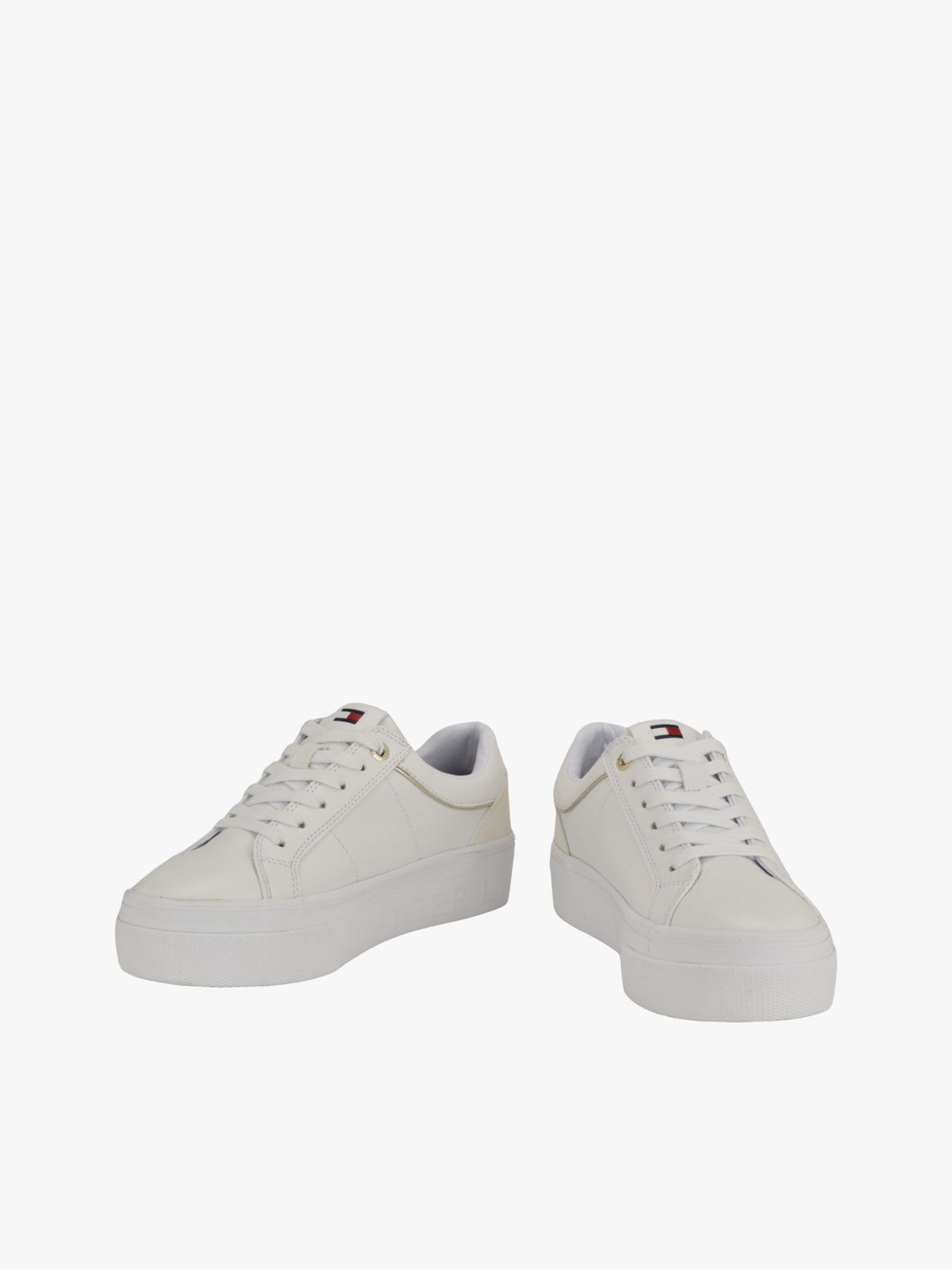 Banner Stripe Cupsole Sneaker — White