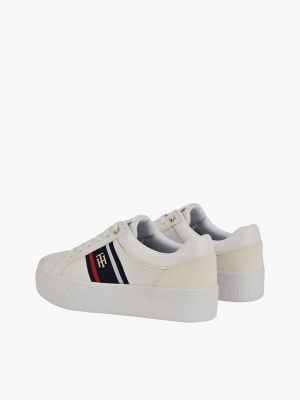 Женские кроссовки Tommy Hilfiger Banner Stripe Cupsole, цвет: Белый — фото 4