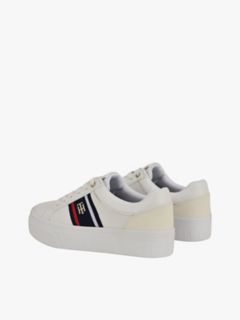 Banner Stripe Cupsole Sneaker — White 4