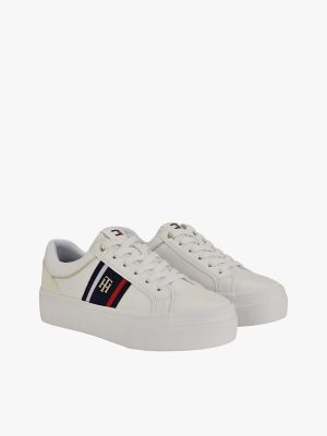 Женские кроссовки Tommy Hilfiger Banner Stripe Cupsole, цвет: Белый — фото 6