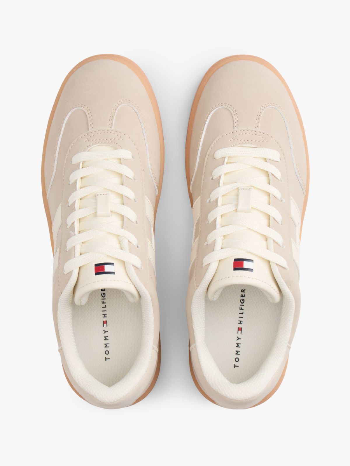 Hilfiger Logo Skater Sneaker — Light Grey