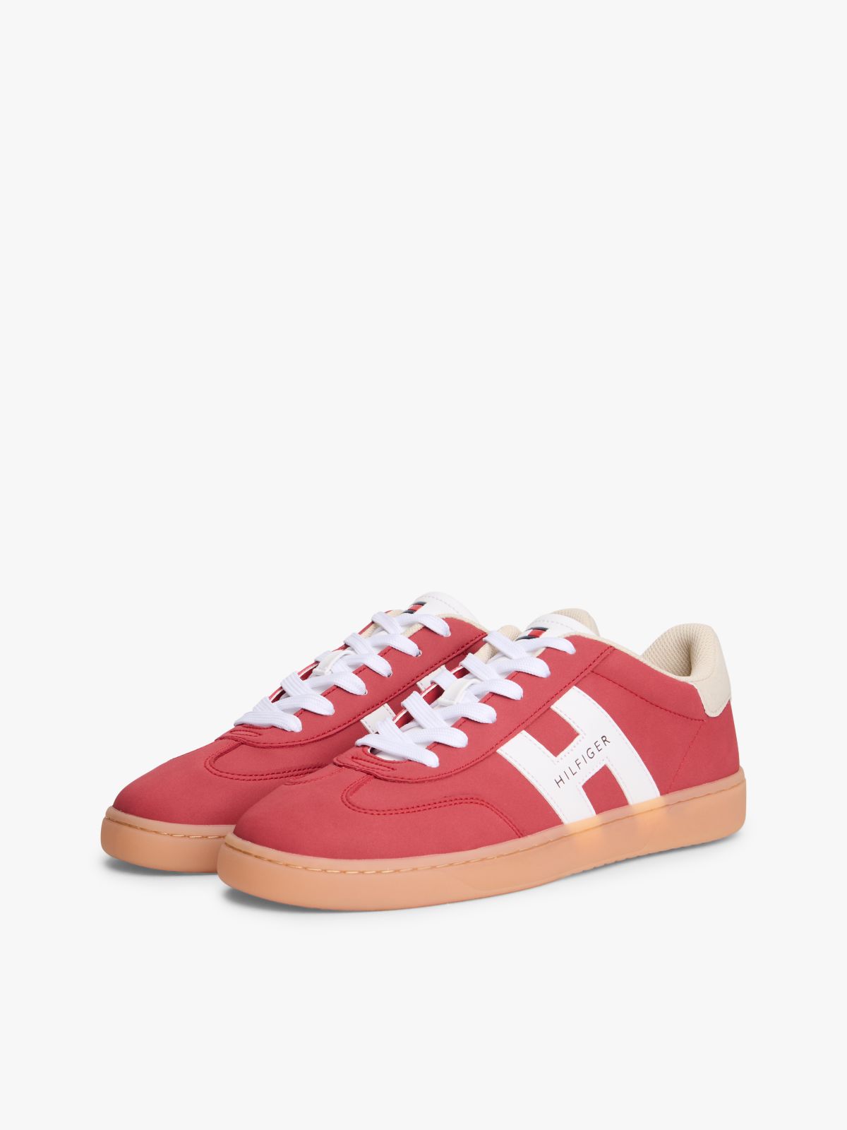 Hilfiger Logo Skater Sneaker — Medium Red