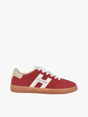Hilfiger Logo Skater Sneaker, Medium Red