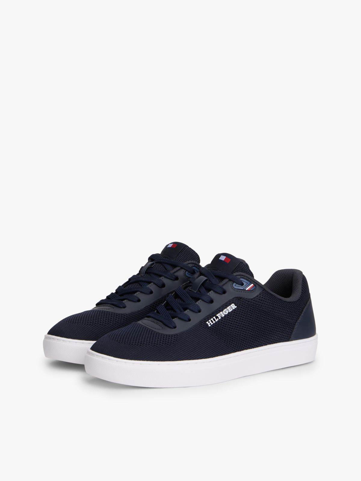 Knit Court Sneaker — Dark Blue