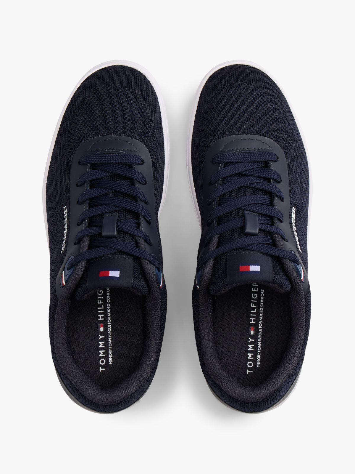 Knit Court Sneaker — Dark Blue