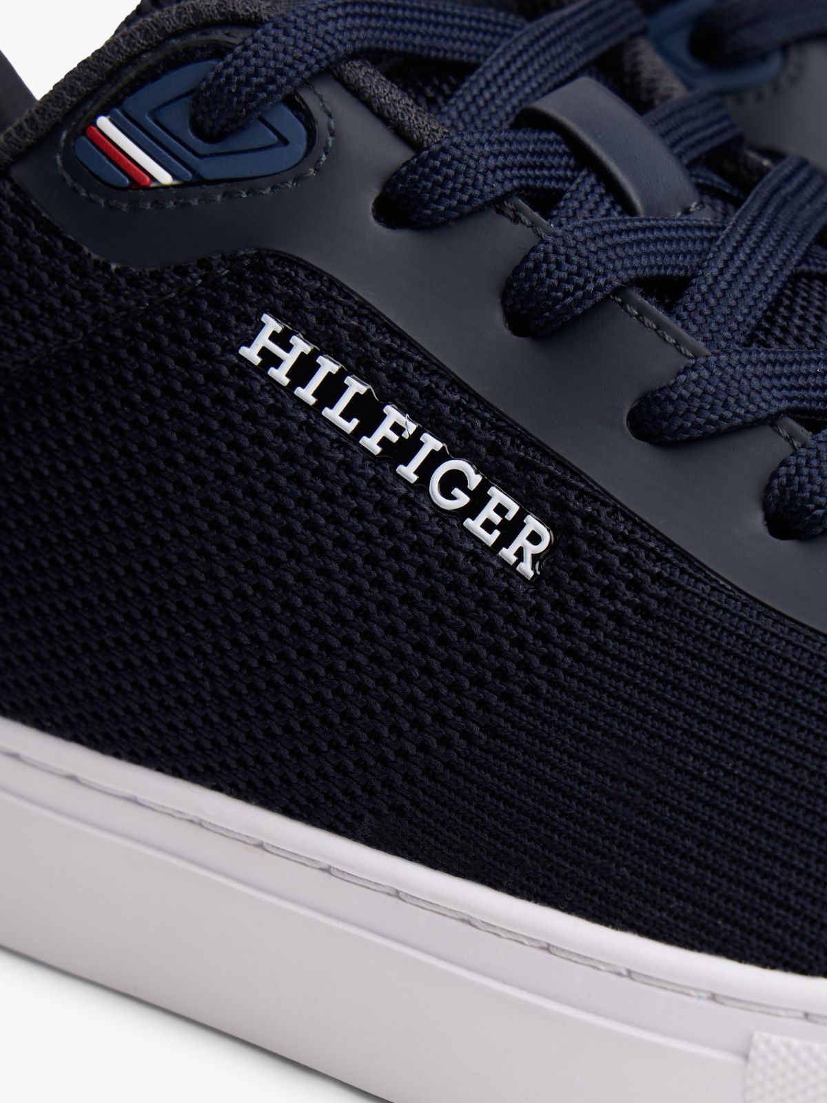 Knit Court Sneaker — Dark Blue