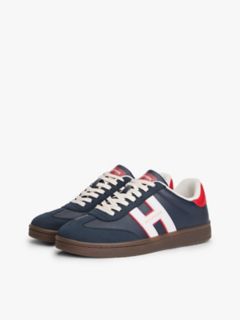 Hilfiger Logo Mix Media Skater Sneaker — Navy/Red/White 2