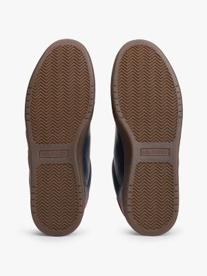 Мужские кроссовки Tommy Hilfiger Hilfiger Logo Mix Media Skater, цвет: Тёмно-синий / Красный — фото 5