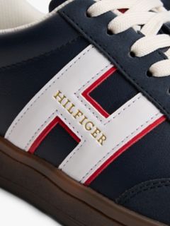 Hilfiger Logo Mix Media Skater Sneaker — Navy/Red/White 6