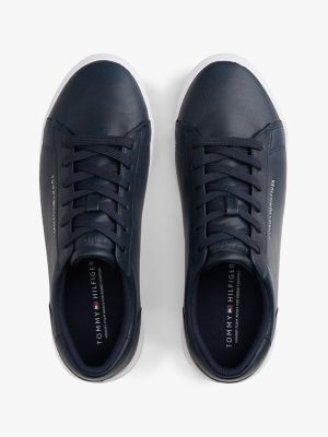 tomiy Metallic Logo Pebbled Court Sneaker | Tommy Hilfiger