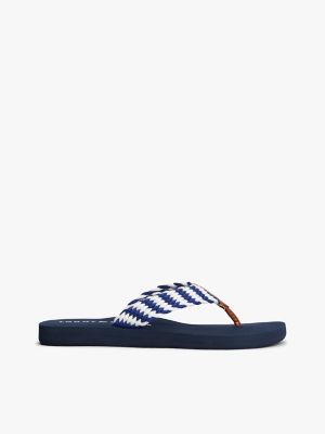 Vineyard Weave Flip Flop, Blue