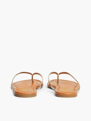 Сандалии Tommy Hilfiger Classic Flip-Flop, цвет: Золотой — фото 4