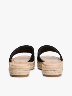 Script Monogram Espadrille Sandal — Black 4