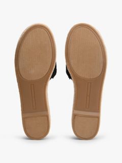 Script Monogram Espadrille Sandal — Black 5