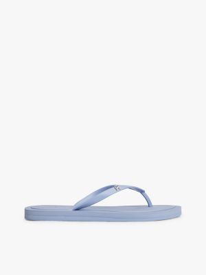 Monogram Hardware Flip Flop, Medium Blue