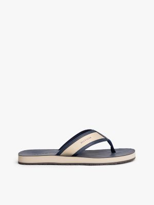 Two-Tone Flip Flop, Navy/Beige