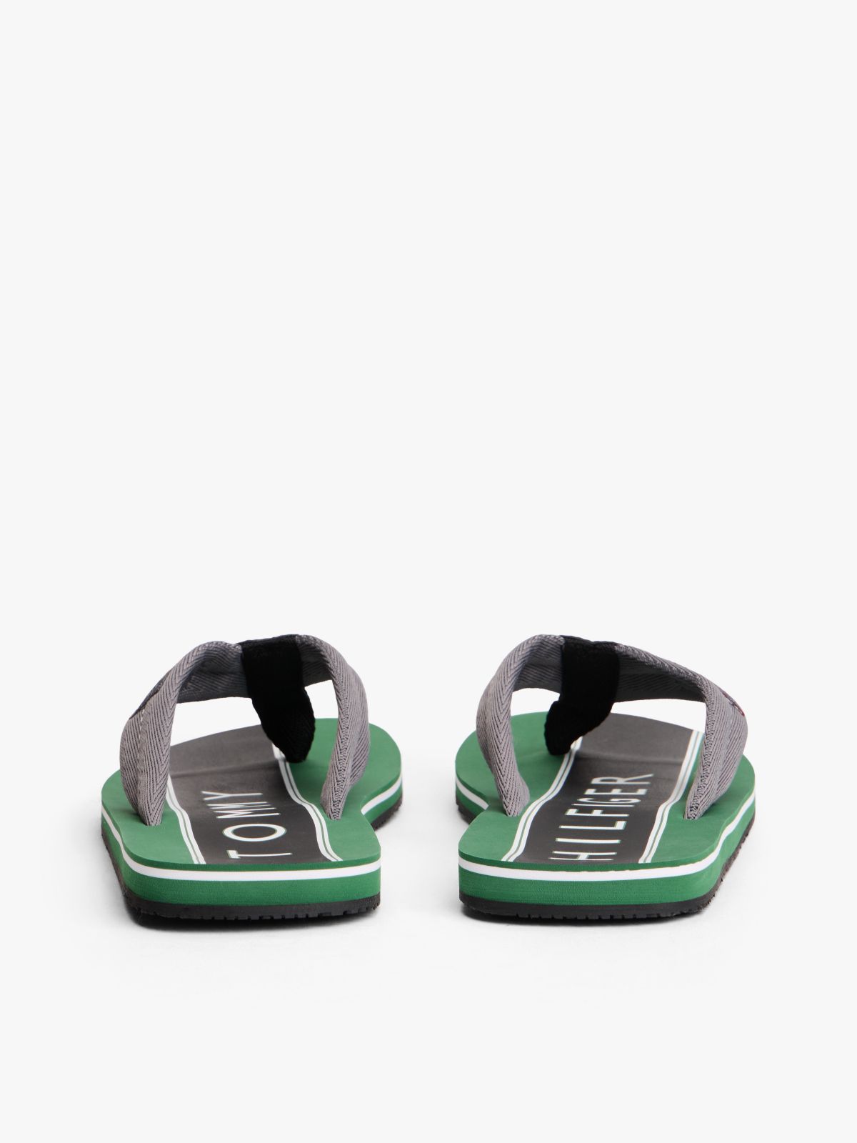 Logo Patch Flip-Flop — Medium Grey