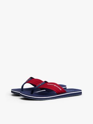 Мужские сандалии Tommy Hilfiger Tommy Logo Flip-Flop, цвет: Красный — фото 2
