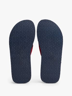 Мужские сандалии Tommy Hilfiger Tommy Logo Flip-Flop, цвет: Красный — фото 5