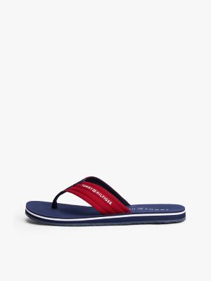 Мужские сандалии Tommy Hilfiger Tommy Logo Flip-Flop, цвет: Красный — фото 7