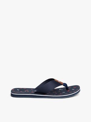 Anchor Print Flip-Flop, Blue