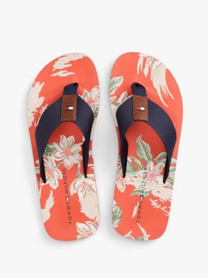 Мужские сандалии Tommy Hilfiger Floral Print Flip-Flop, цвет: Синий — фото 3
