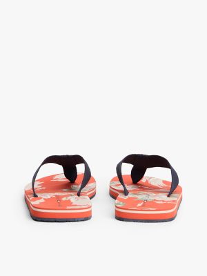 Мужские сандалии Tommy Hilfiger Floral Print Flip-Flop, цвет: Синий — фото 4