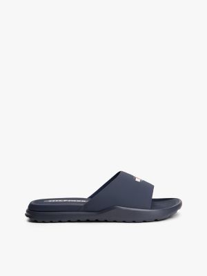 Flag Logo Slide Sandal, Blue