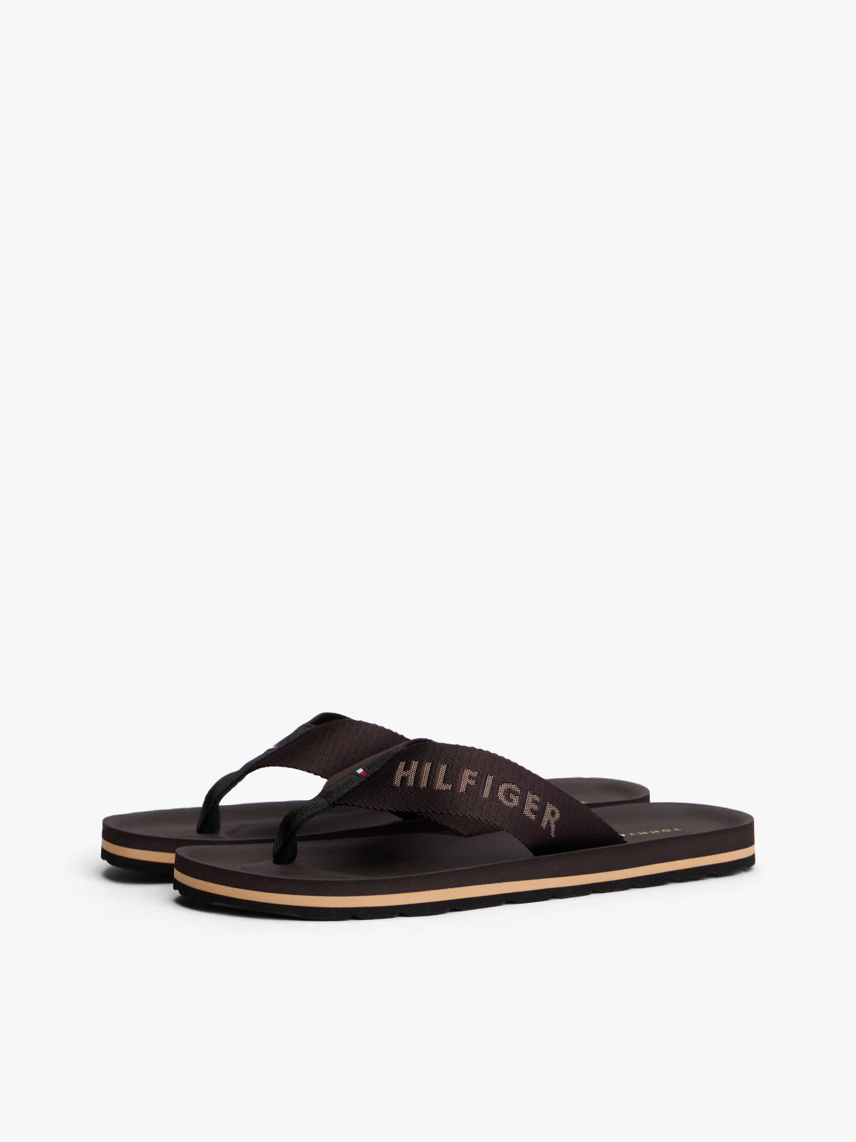 Hilfiger Monotype Flip-Flop — Brown