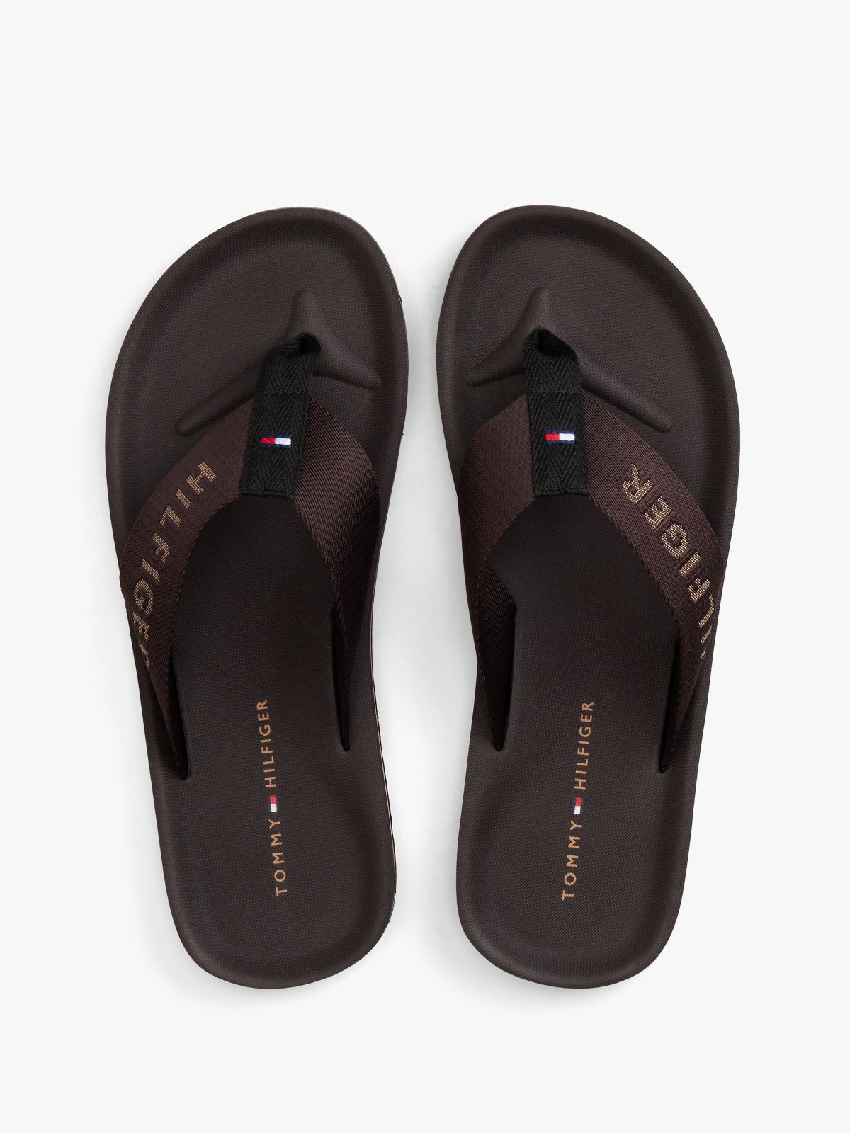 Hilfiger Monotype Flip-Flop — Brown