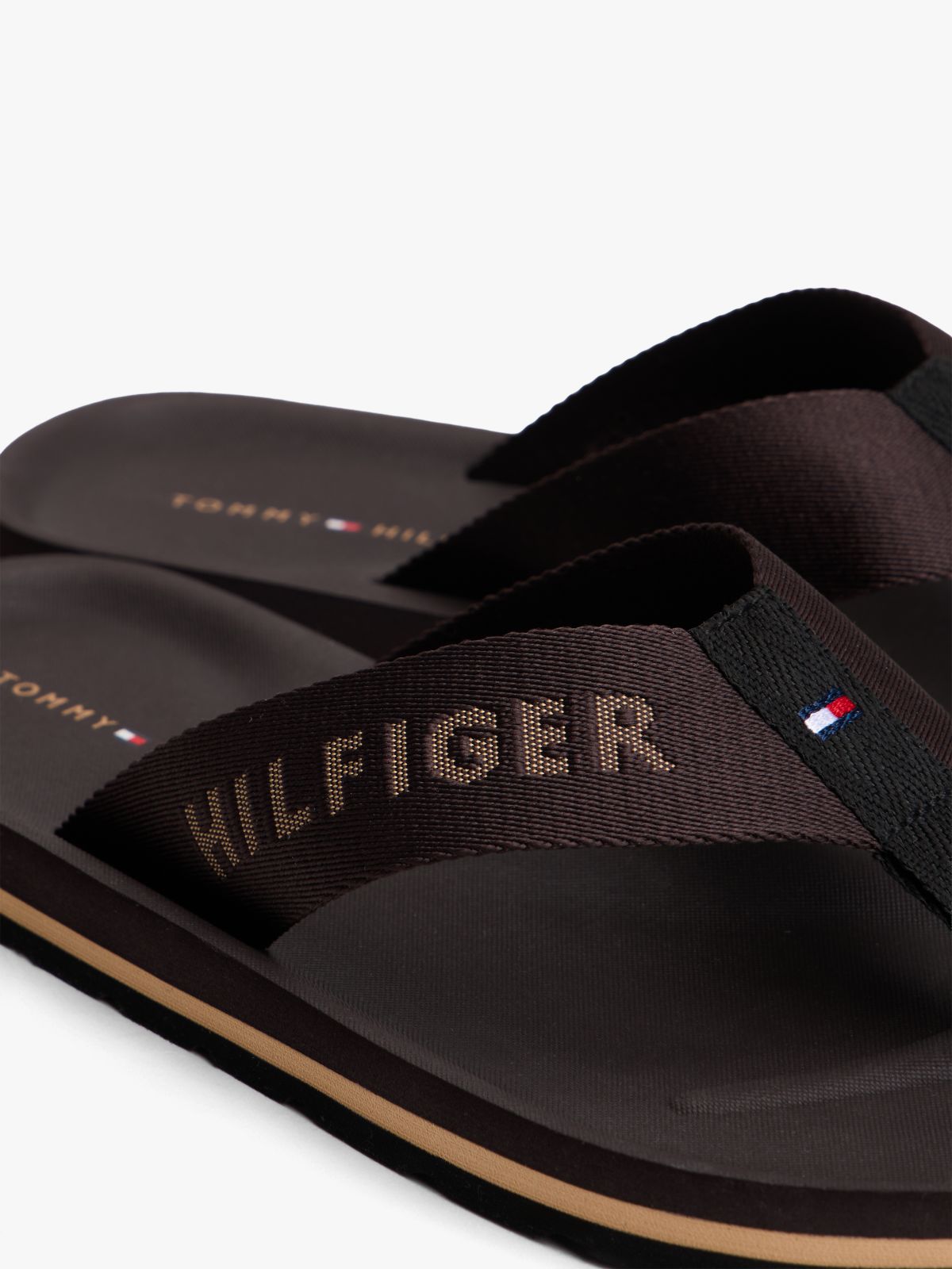Hilfiger Monotype Flip-Flop — Brown