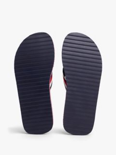 Striped Flip-Flop — Medium Red 5