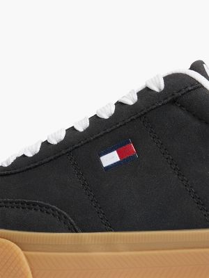 Женские кроссовки Tommy Hilfiger Flag Logo Skater, цвет: Чёрный — фото 6