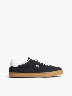 Flag Logo Skater Sneaker, Black