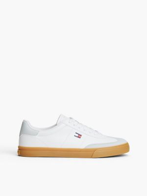 Flag Logo Skater Sneaker, Light Gray