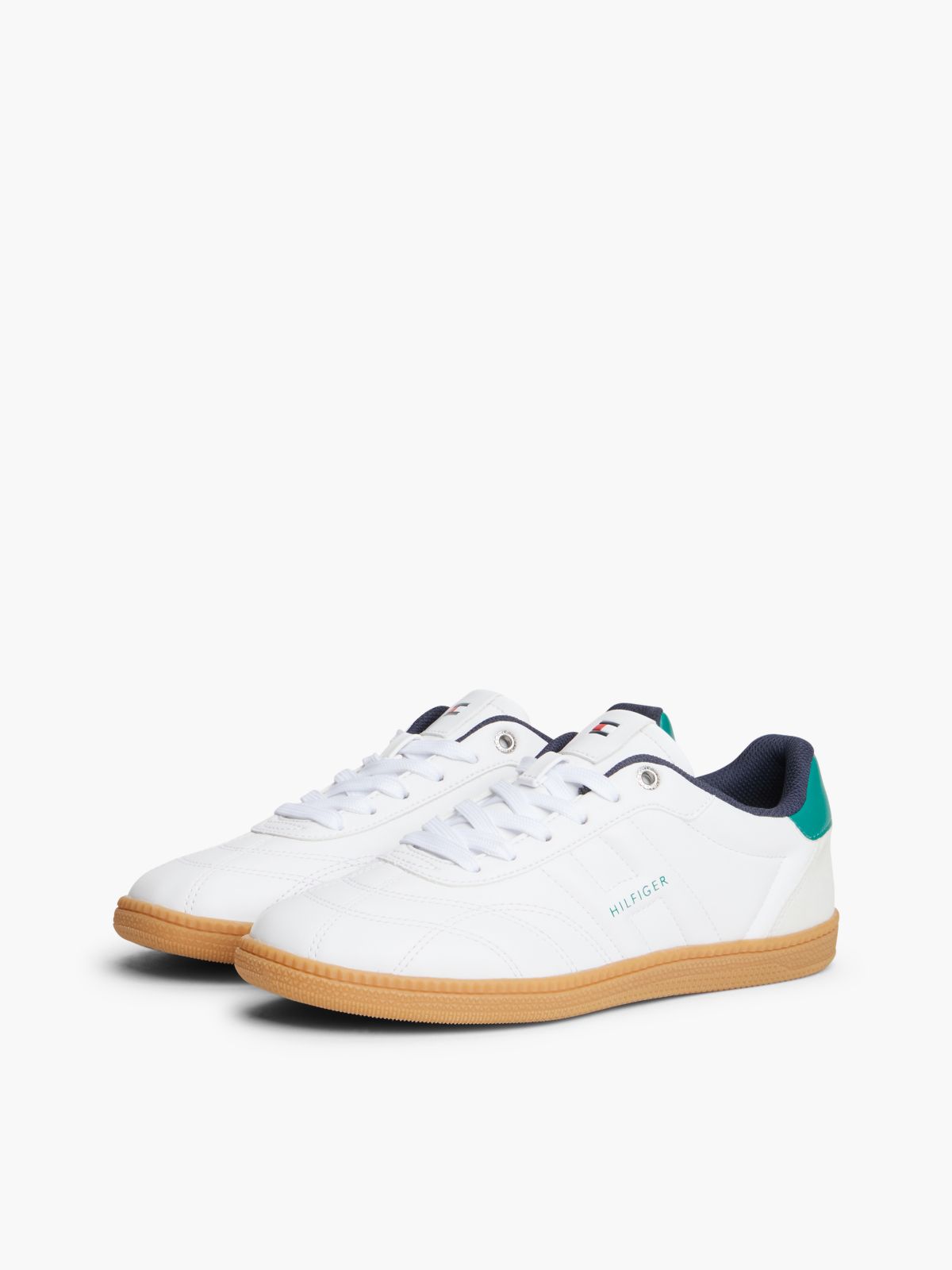 Textured Skater Sneaker — Medium Green