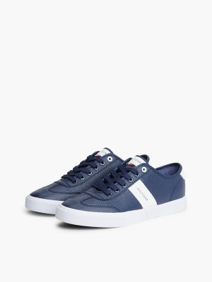 Мужские кроссовки Tommy Hilfiger Pebbled Low-Top, цвет: Тёмно-синий / Белый — фото 2