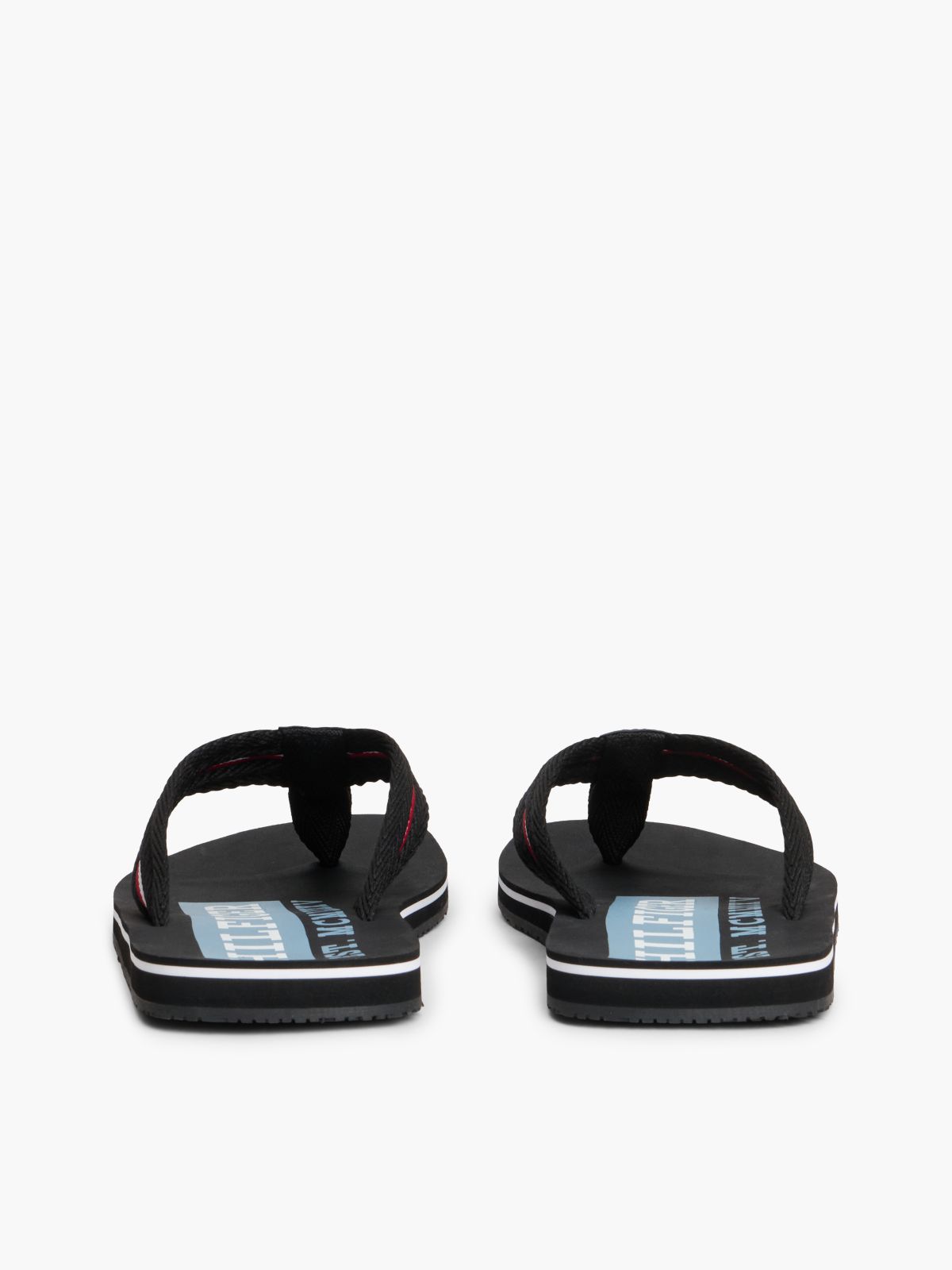 Signature Stripe Flip-Flop — Black