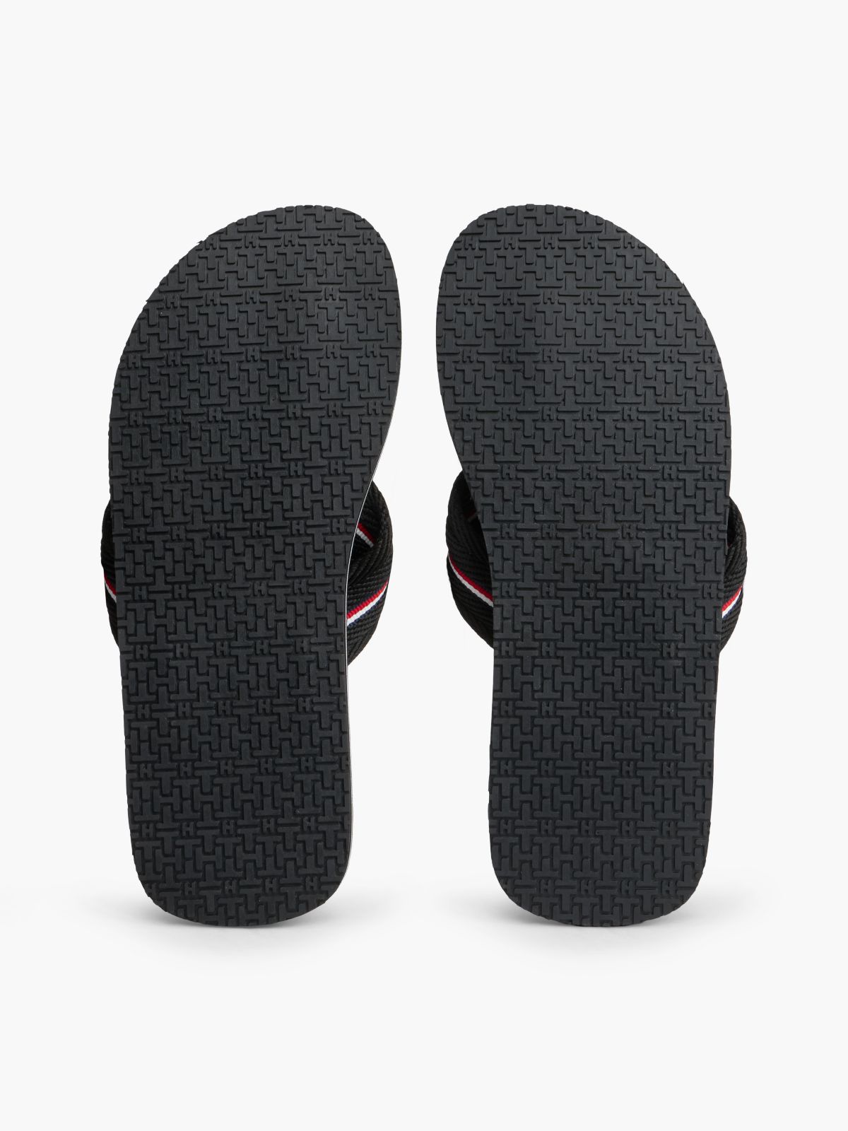 Signature Stripe Flip-Flop — Black