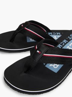 Signature Stripe Flip-Flop — Black 6