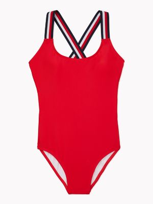 tommy hilfiger red swimsuit