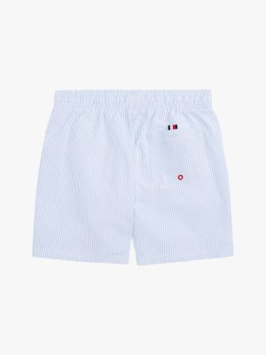 Kids' Ithaca Stripe Swim Trunk, Ithaca White Sweet Blue