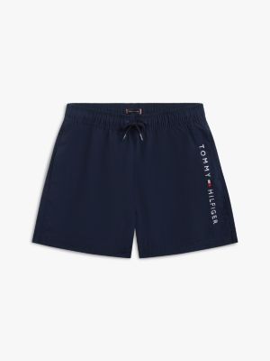 Kids' Hilfiger Logo Swim Trunk, Dark Night Navy