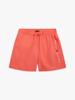 Kids' Hilfiger Logo Swim Trunk — Coral Crush 1