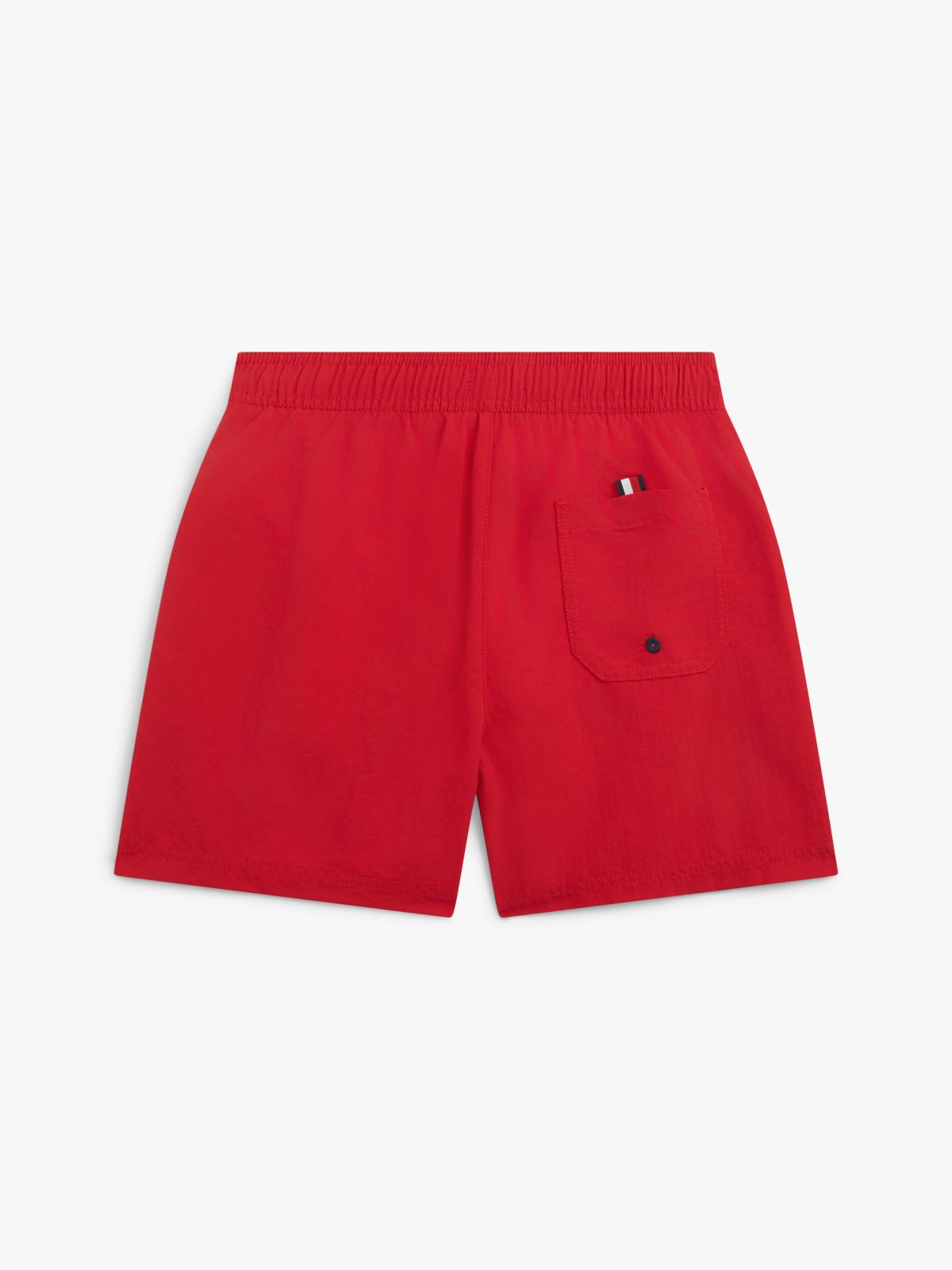 Kids' Signature Stripe Swim Trunk — Primary Red