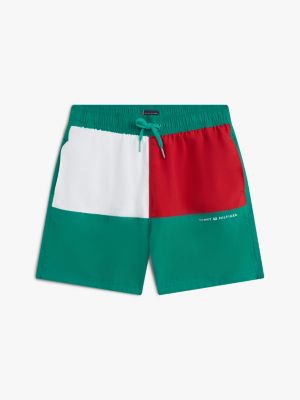 Tommy Hilfiger Kids' Signature Flag Swim Trunk