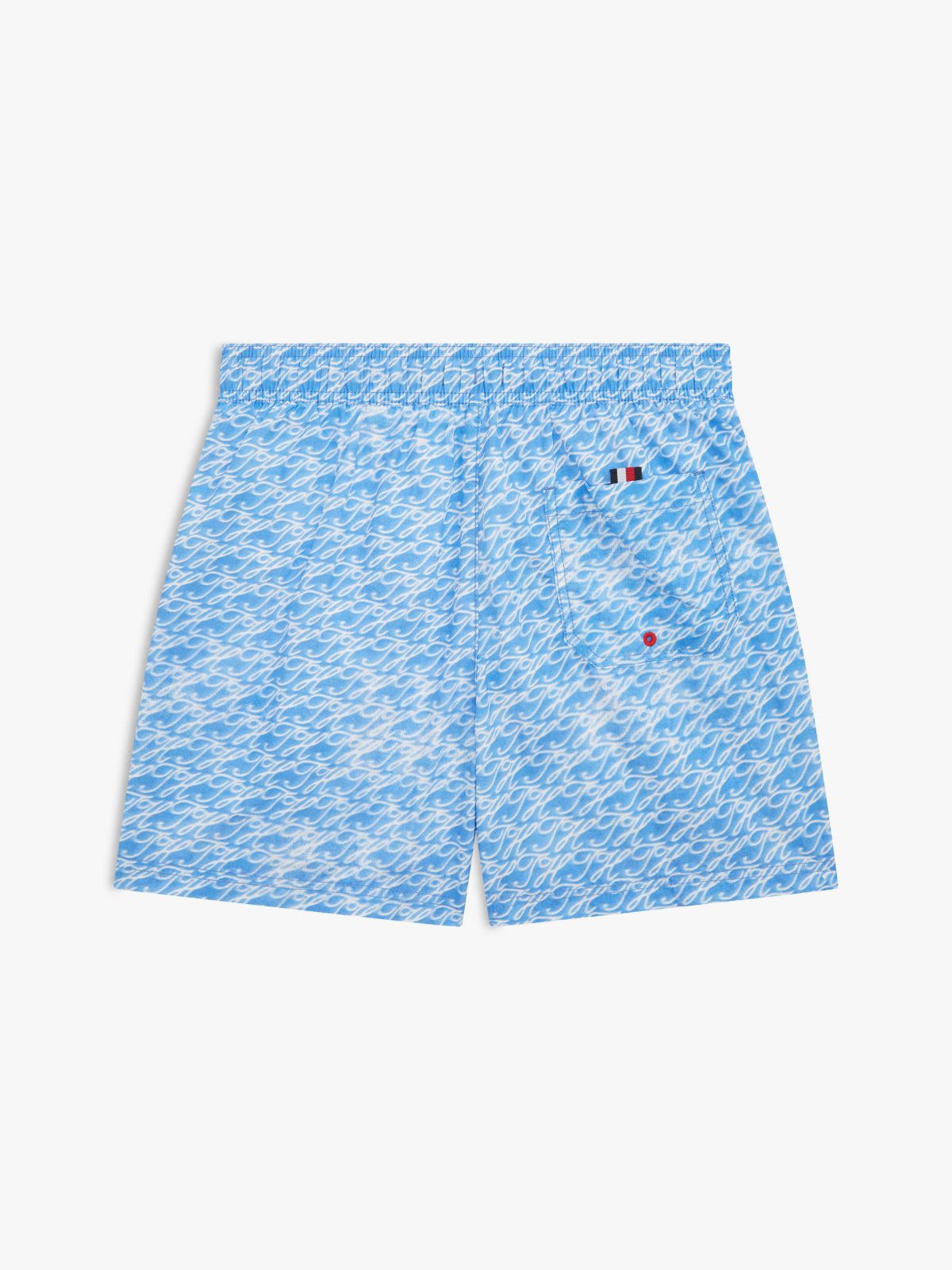 Kids' Script Monogram Swim Trunk — Blue Spell