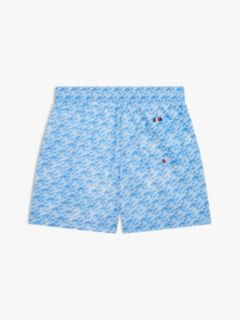 Kids' Script Monogram Swim Trunk — Blue Spell 2