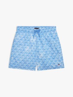 Kids' Script Monogram Swim Trunk — Blue Spell 1