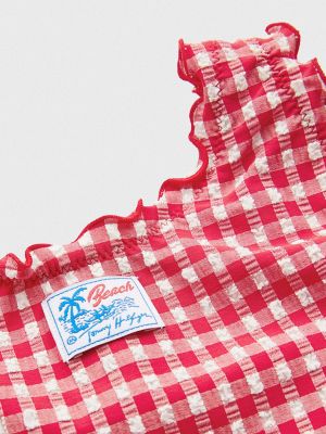 Kids' Gingham One-Piece Swimsuit | Tommy Hilfiger USA